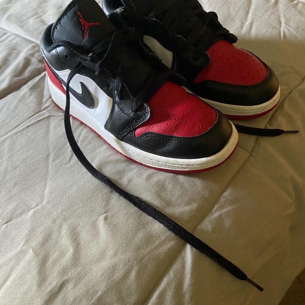 Air Jordan Black and Red Sneakers